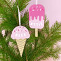 Personalised Ice Lolly Hanging Decoration, thumbnail 2 of 2