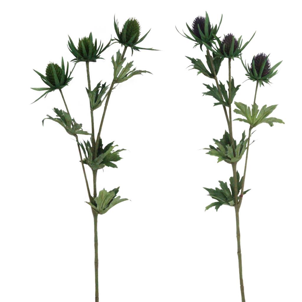 Artificial Eryngium Thistle By The Contemporary Home
