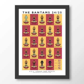 Bradford City Squad 24/25 Poster, 6 of 6