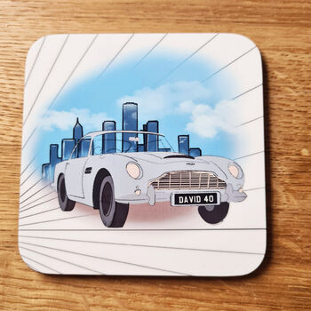 Personalised Set Of Four Classic Car Coasters, 7 of 9