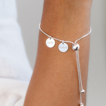 Sterling Silver Adjustable Sliding Bracelet, 4 of 9