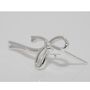 Silver And Gold Bow Bridesmaid Earrings, thumbnail 4 of 8