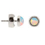 Maya Opal Stud Earrings Sterling Silver Or Gold Plated, thumbnail 10 of 12