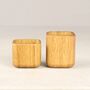 Personalised Salt And Pepper Pinch Pot Set In Solid Oak, thumbnail 5 of 9