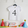 Personalised Birthday Age T Shirt, thumbnail 1 of 2
