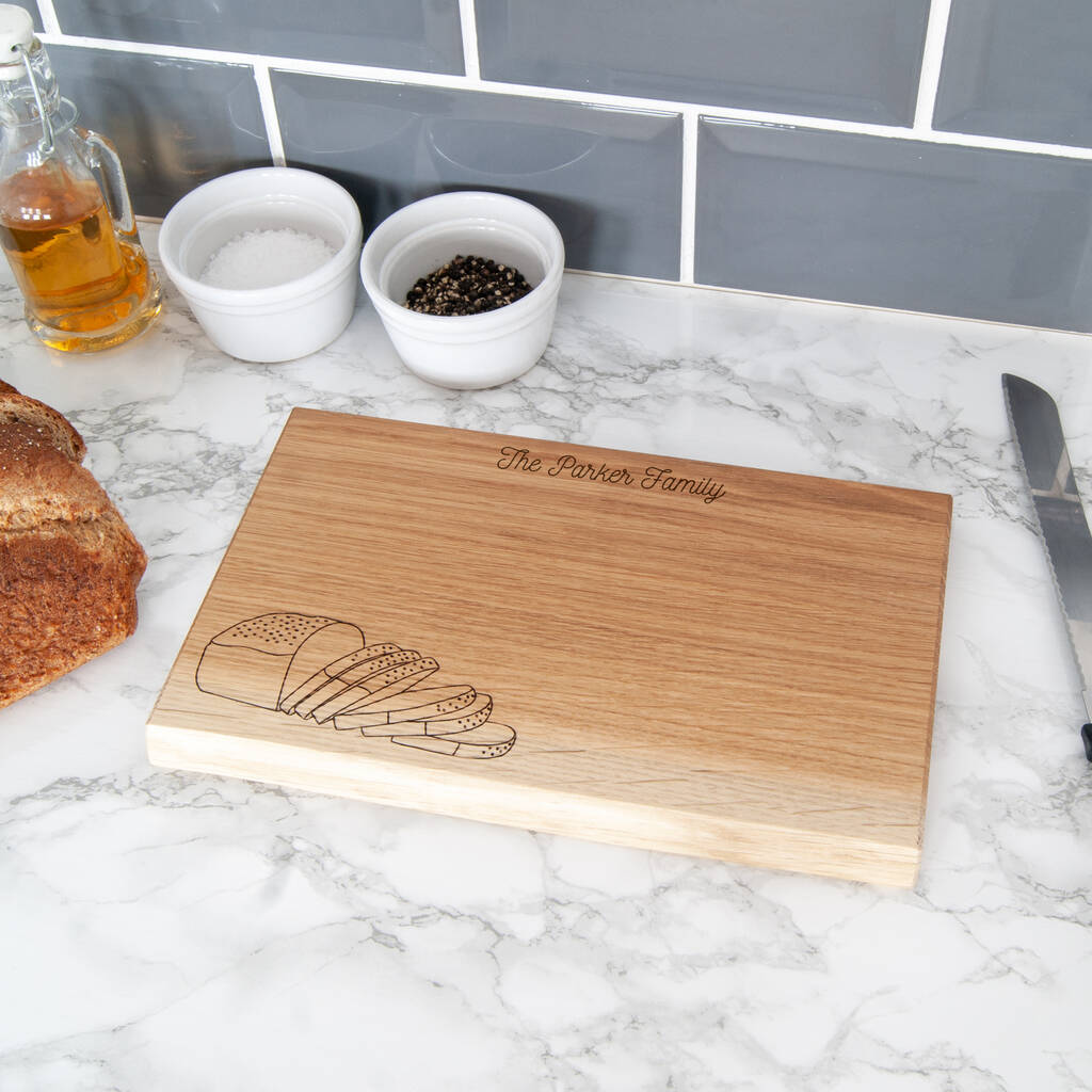 Personalised Bread Board Oak Chopping/Serving Board By Urban Twist ...