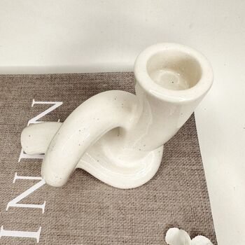Cream Knot Candle Holder, 3 of 6