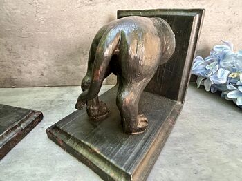 29cm Black Dachshund Bookends Sausage Dog Gift 3kg Pair, 7 of 8