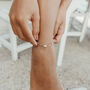 Matira Freshwater Pearl Beaded Anklet, thumbnail 3 of 3