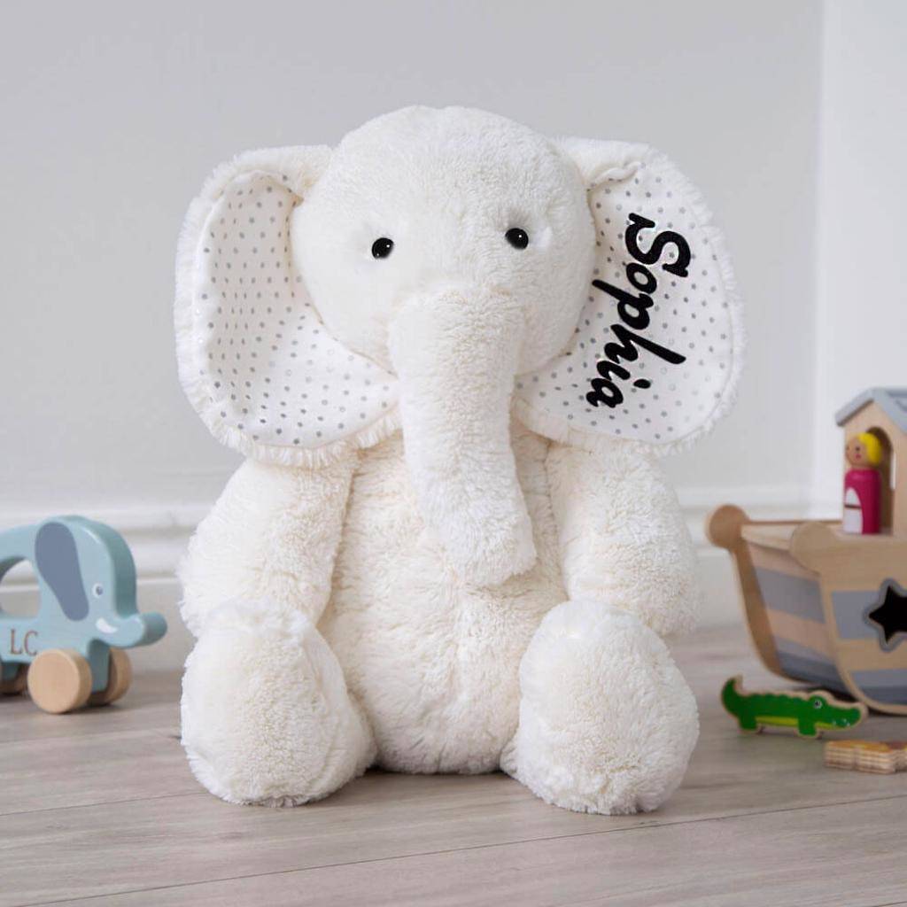 white elephant soft toy