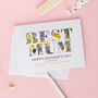 Best Mum Vintage Floral Mother's Day Card, thumbnail 1 of 2