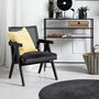 Nordal Round Black Jute Rug, thumbnail 1 of 2