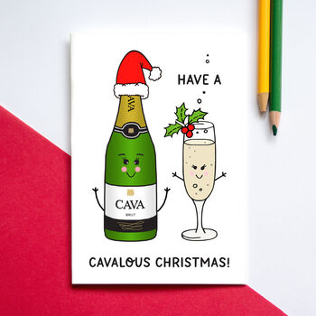 Funny Cava Christmas Card, 3 of 3