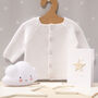 Luxury Knitted Personalised Embroidered Baby Cardigan, thumbnail 9 of 10