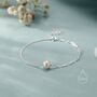 Sterling Silver Mixed Chain Freshwater Pearl Bracelet, thumbnail 5 of 12