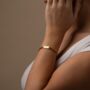 Personalised 18 K Gold Curb Bracelet, thumbnail 5 of 8