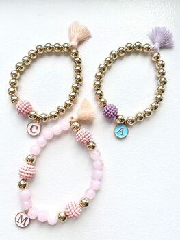 Gina Personalised Pearl Charm Bracelet, 9 of 10