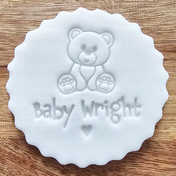 Personalised Teddy Bear Baby Name Embosser, 3 of 4