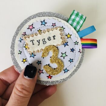 Personalised Birthday Badge Pin, 8 of 12