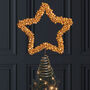 Handmade Sleigh Bells Christmas Star Tree Topper, thumbnail 1 of 7