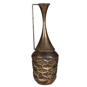 Tall Neck Antique Textured Jug Vase, 2 of 6