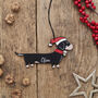 Dachshund / Sausage Dog Christmas Decoration Personalisation Available, thumbnail 4 of 6