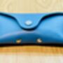 Personalised Sky Blue Leather Sunglasses Case, thumbnail 9 of 12