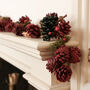 Set Of Two Cinnamon Pine Christmas Candle Holders, thumbnail 4 of 4
