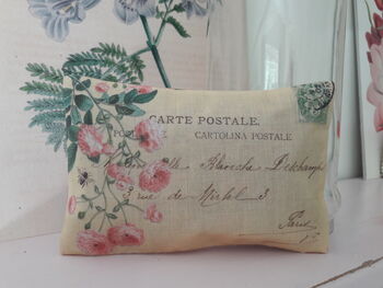 French Postcard Pillows Filled With Rose Petals, 4 of 9