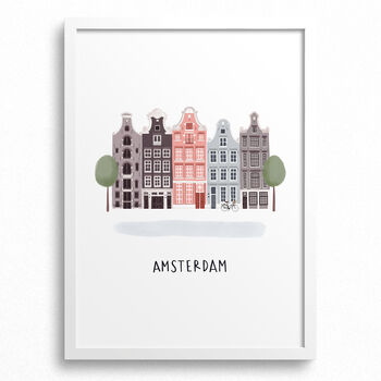 Personalised Amsterdam City Print, 2 of 7