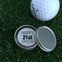 Personalised Happy 21st Birthday Golf Ball Marker, thumbnail 4 of 4