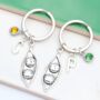 Pair Of Two Peas In A Pod Matching Keyrings, thumbnail 1 of 10