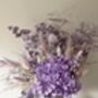 Purple Hydrangea Dried Flower Bouquet, thumbnail 8 of 10