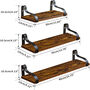 Pack Of Three Decorative Wall Floating Shelves, thumbnail 3 of 5