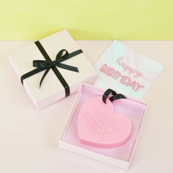 Birthday Scent Heart Letterbox Gift, 3 of 5