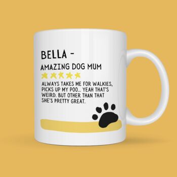 Personalised Amazing Dog Mum Or Dad Mug, 3 of 7