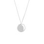 Crescent Lune Disc Pendant Necklace, thumbnail 1 of 8