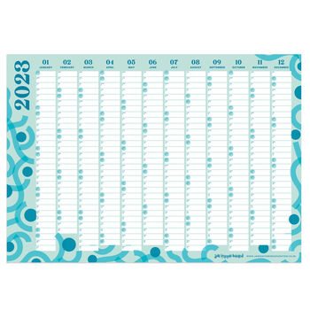 2023 Wall Calendar Year Planner Terracotta Geometric, 5 of 6