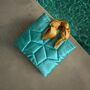 Turquoise Silk Satin Handbag, thumbnail 1 of 3