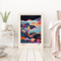 Japanese Mountains Art Print, thumbnail 3 of 3