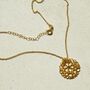 Gold Plated Sterling Silver Flower Power Necklace, thumbnail 2 of 4