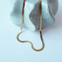 Gold Flat Snake Necklace – 18 K Gold Plated Waterproof Chain, thumbnail 5 of 8