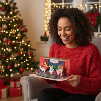 The Buttcracker! Funny Christmas Card With Cheeky 3D Pop Up Nutcracker Scene, 3 of 11