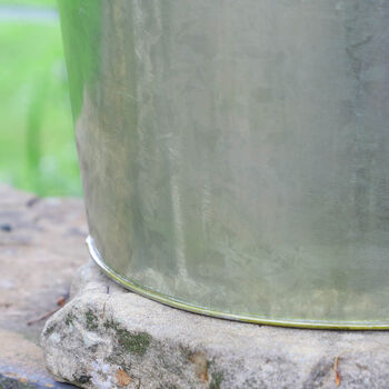 Personalised Vintage Zinc Fireside Kindling Bucket, 7 of 7