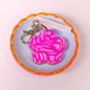 Pink Flower Mirror Keyring, thumbnail 4 of 7