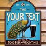 The Peacock Inn, Personalised Bar Sign, thumbnail 8 of 12
