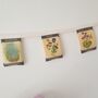 Fabric Flower Seed Packet Decorative Bunting, thumbnail 8 of 8