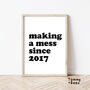 Personalised Children's Making A Mess Print, thumbnail 2 of 3