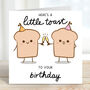 Here's A Little Toast To Your Birthday Card, thumbnail 2 of 3