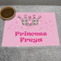 Personalised Princess Pink Food Placemat, thumbnail 3 of 3
